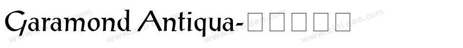 Garamond Antiqua字体转换